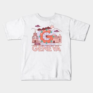 Geneva, Switzerland Kids T-Shirt